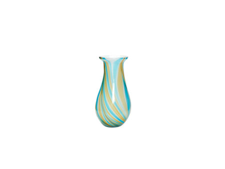 Hübsch - Kaleido Vase Blue/Yellow