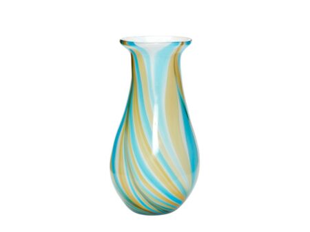 Hübsch - Kaleido Vase - Vase - Blue - 15 x 30 cm