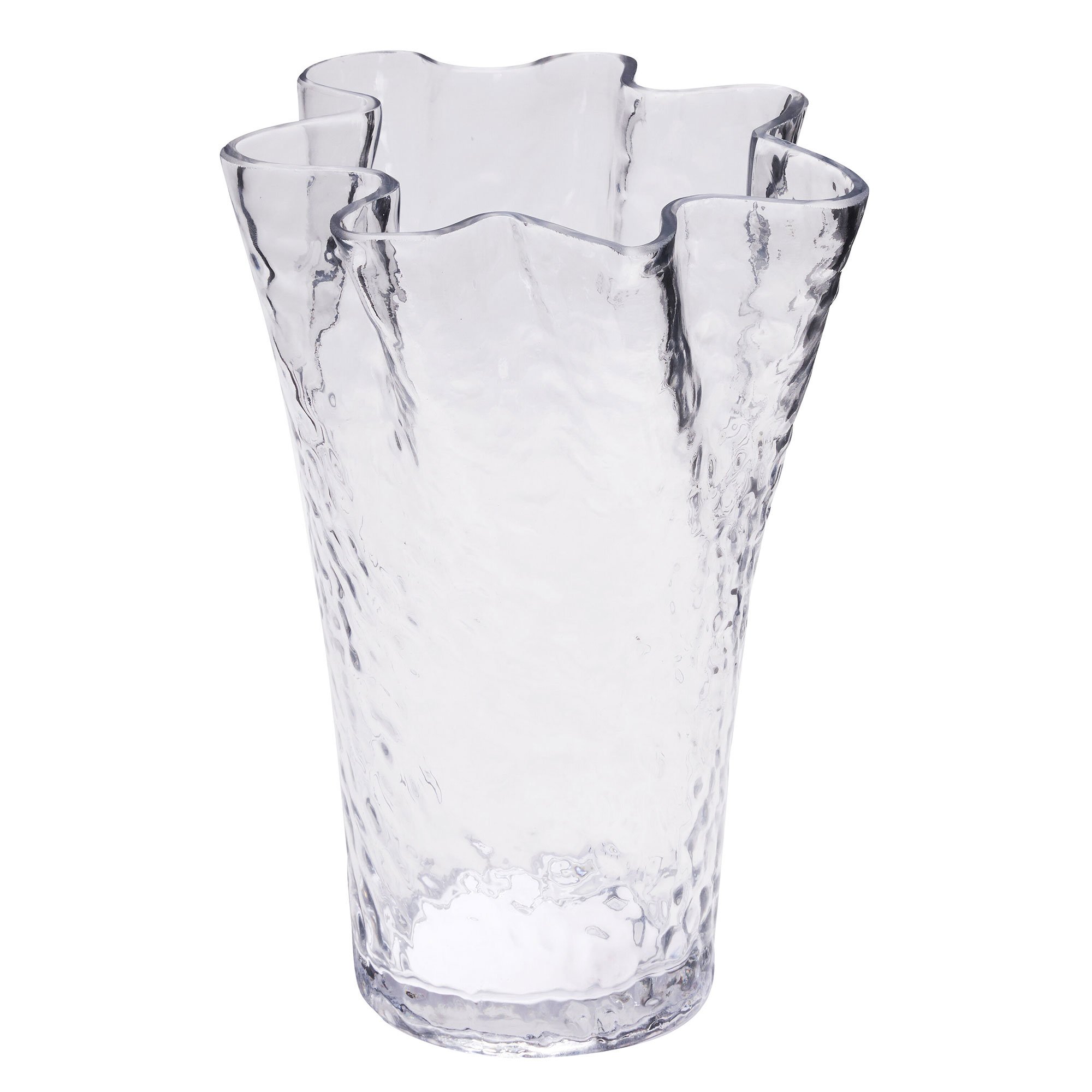Hübsch Ruffle vase, klar Hübsch Ruffle vase, klar