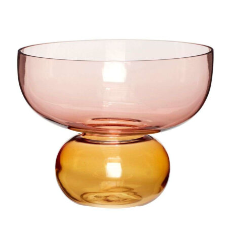 Hübsch - Show Vase Amber/Rose