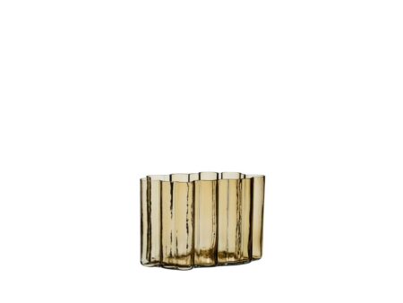 Hübsch - Umber Vase - Vase - Ravfarve - 30x16xh20cm