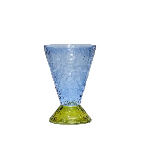 Hübsch – Abyss Vase – H29 cm – Lyseblå&Oliven