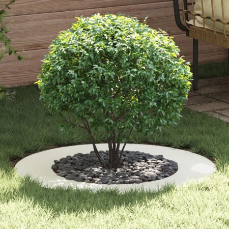 Hvid Metal Blomsterkrukke Hvid Metal 80 cm diameter