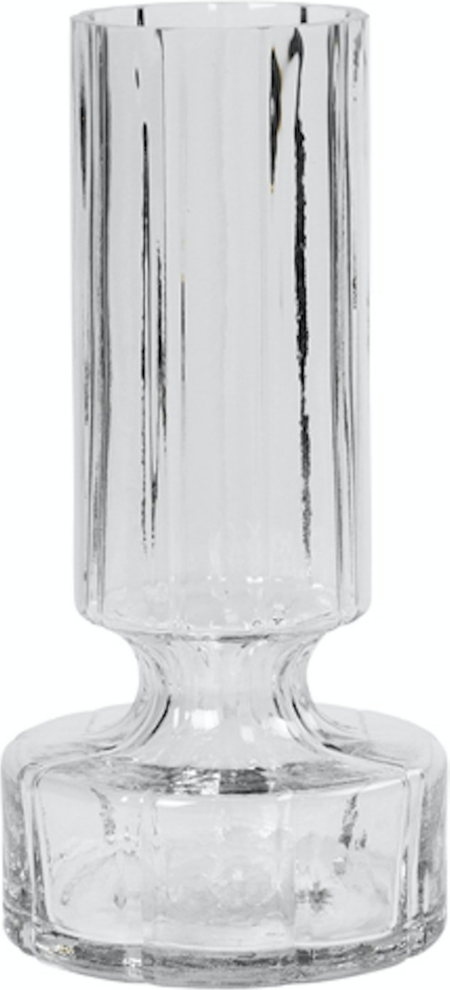 Hyacint, Vase, klar, H12x24,9 cm, mundblæst glas