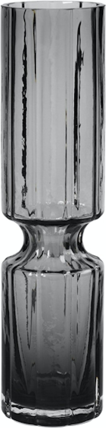 Hyacint, Vase, sort, H8x31,7 cm, mundblæst glas