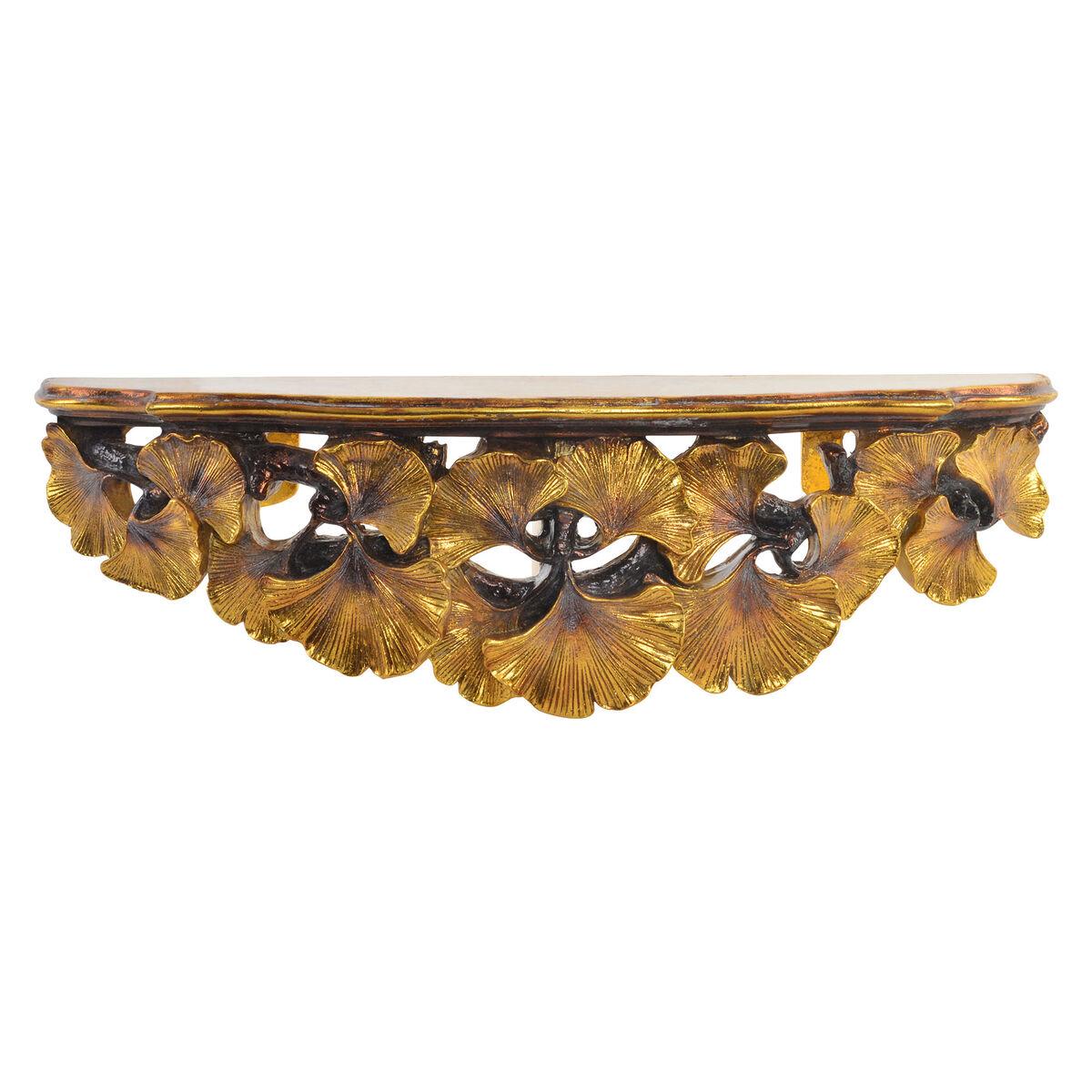 Hylder Gylden Blad af en plante Harpiks 46 x 11,5 x 14 cm Hylder Gylden Blad af en plante Harpiks 46 x 11,5 x 14 cm