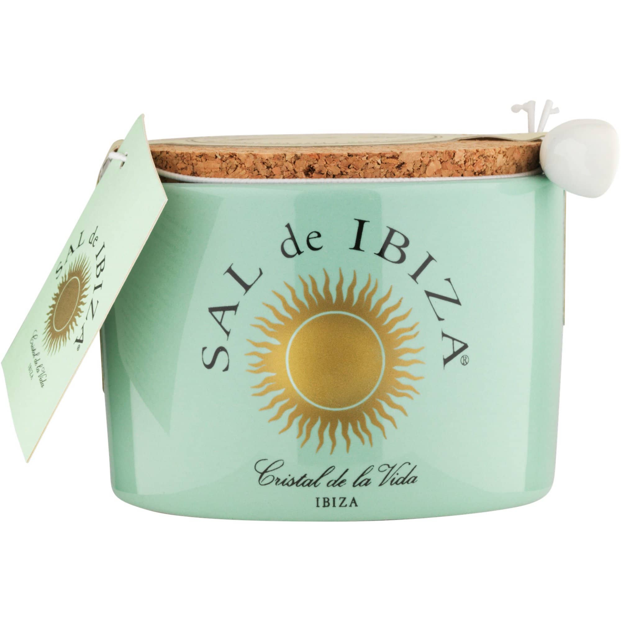 IBIZA Fleur De Sel, naturligt salt i en keramikkrukke IBIZA Fleur De Sel, naturligt salt i en keramikkrukke
