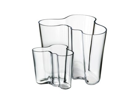 IITTALA - Alvar Aalto Vase - Vase - Klar 2 stk - 160+95cm