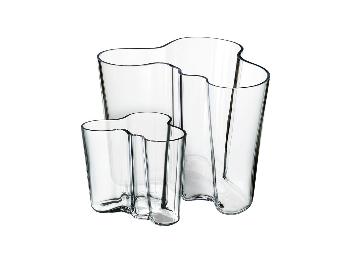 IITTALA - Alvar Aalto Vase - Vase - Klar 2 stk - 160+95cm IITTALA - Alvar Aalto Vase - Vase - Klar 2 stk - 160+95cm