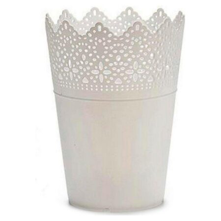 Ibergarden urtepotte - hvid plastik, 15 × 18 × 15 cm