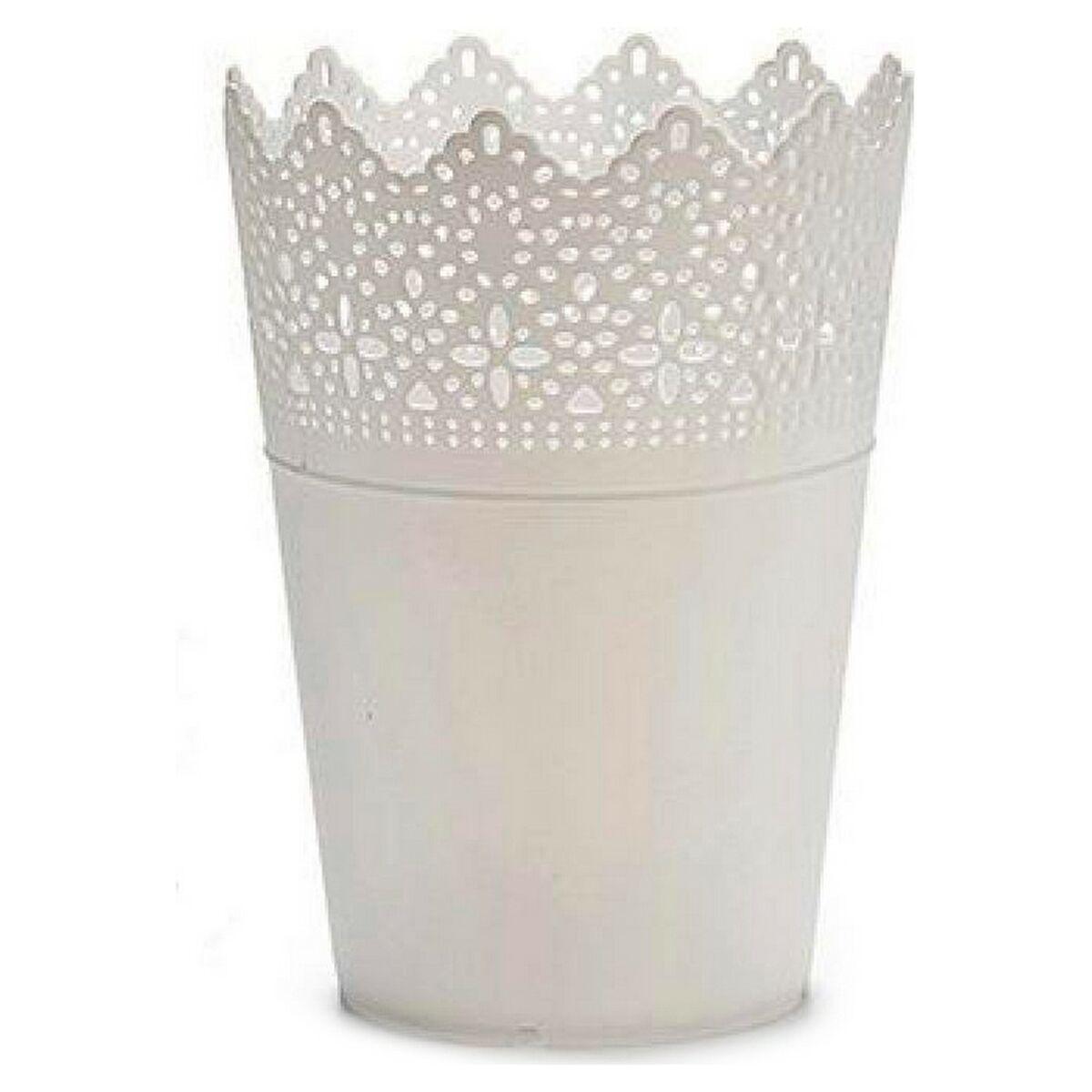 Ibergarden urtepotte - hvid plastik, 15 × 18 × 15 cm Ibergarden urtepotte - hvid plastik, 15 × 18 × 15 cm