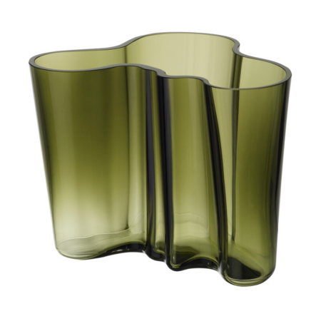 Iittala Alvar Aalto vase mosgrøn 160 mm