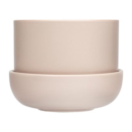 Iittala Nappula krukke med fad 130x170 mm Beige