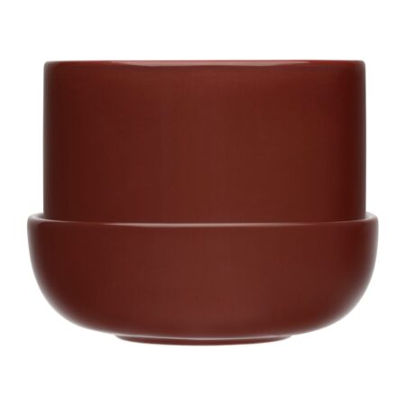 Iittala Nappula krukke med fad 130x170 mm Brun