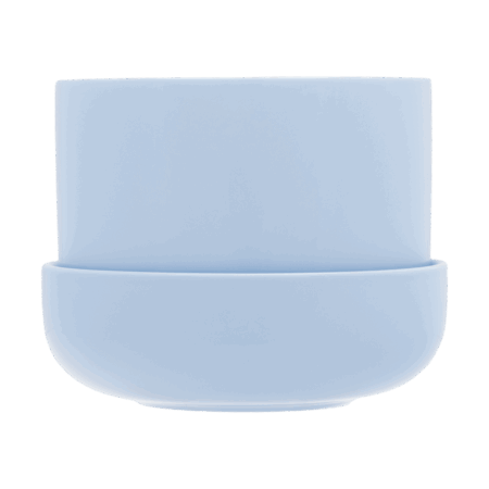 Iittala Nappula krukke med underskål Ø17 cm h13 cm Aqua