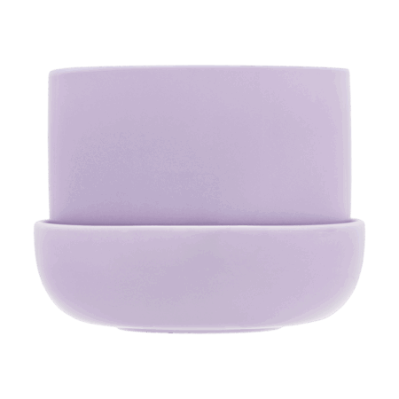 Iittala Nappula krukke med underskål Ø17 cm h13 cm Lyslilla