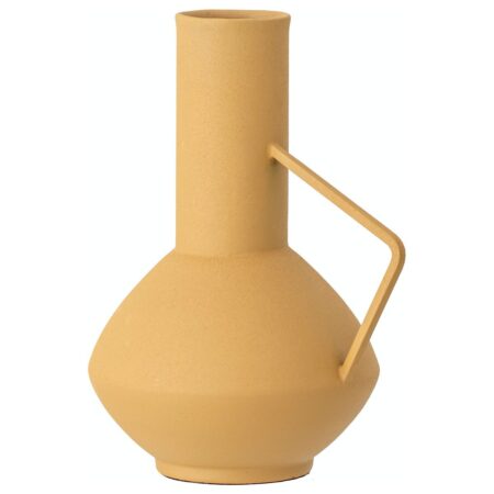 Irine, Vase, Metal by Bloomingville (D: 13 cm. H: 21 cm. B: 17 cm., Gul)