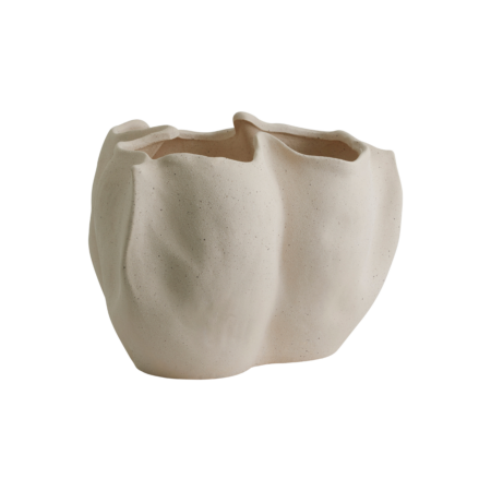 Isabela krukke/urtepotteskjuler, L - creme