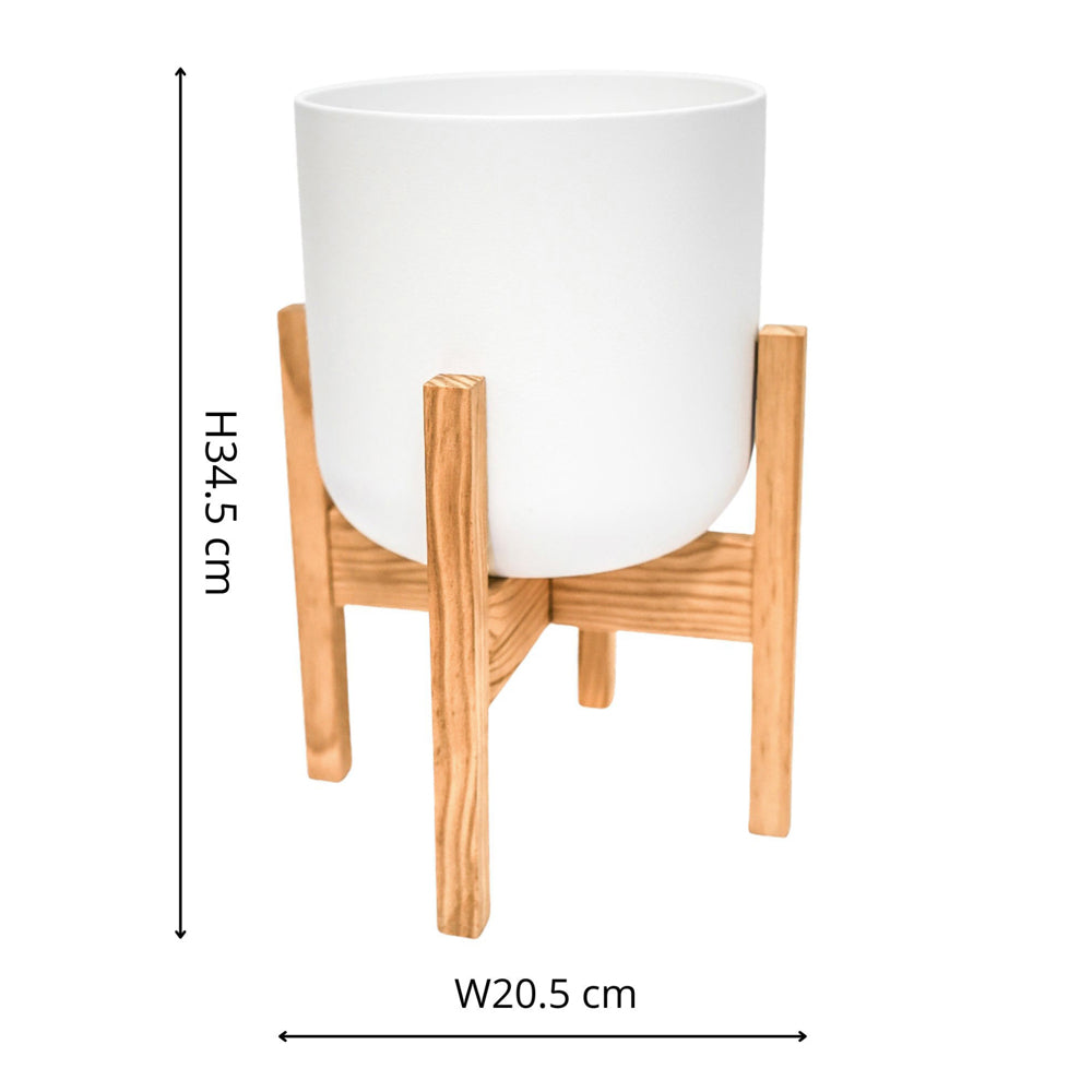 Ivyline Lisbon Pot & Stand White