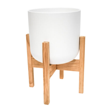 Ivyline Lisbon Pot and Stand White