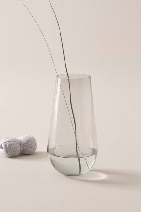 JAQUELINE glasvase - h⌀jde 36 cm Grå