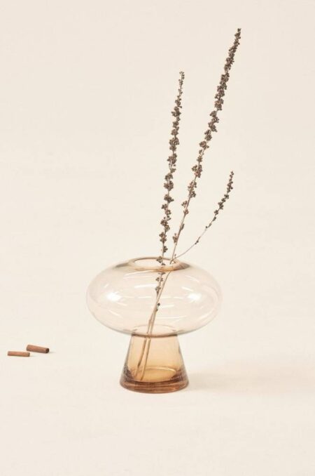 JOLINE glasvase - h⌀jde 20 cm Amber