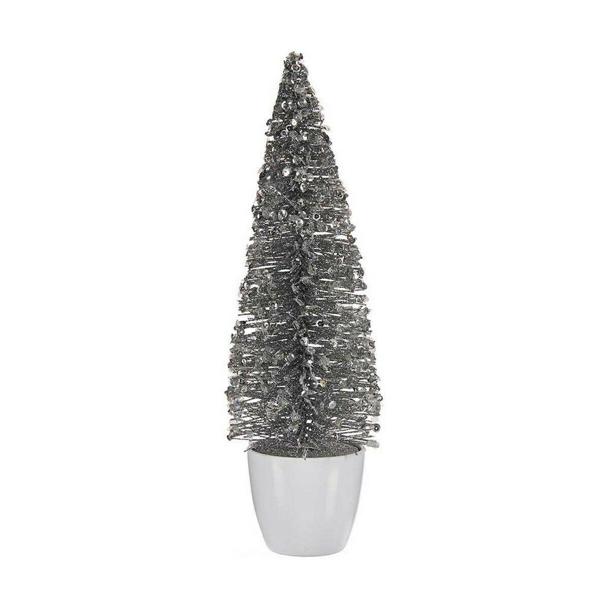 Juletræ i potte - Krist+ hvid/sølv, 33 cm Juletræ i potte - Krist+ hvid/sølv, 33 cm