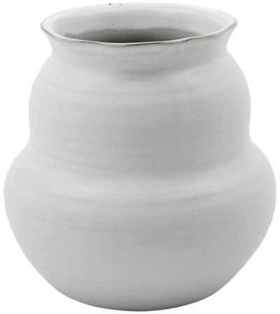 Juno, Vase, hvid, H15x15 cm
