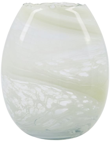 Jupiter, Vase, lysegrøn, H21x25 cm