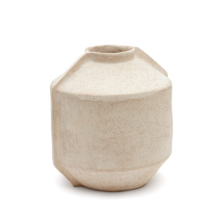 KAVE HOME Meja beige papmaché vase 47 cm