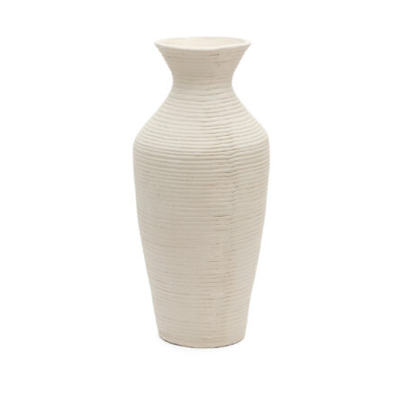 KAVE HOME Pria vase - hvid papmaché (H:72cm)
