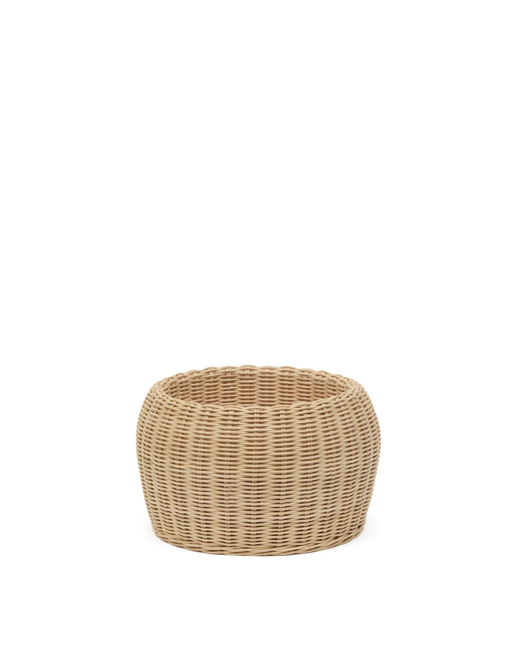 KAVE HOME Zilna vase, rund - natur rattan (H:19cm) KAVE HOME Zilna vase, rund - natur rattan (H:19cm)