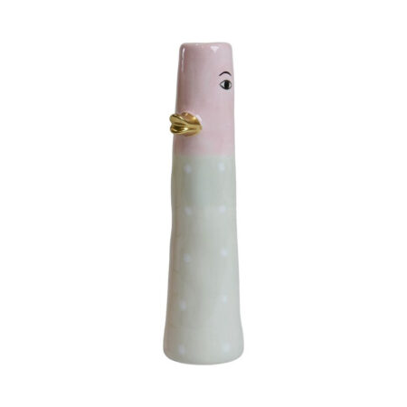 KERAMIK VASE AND H18CM 212392 GRØN NEDERST