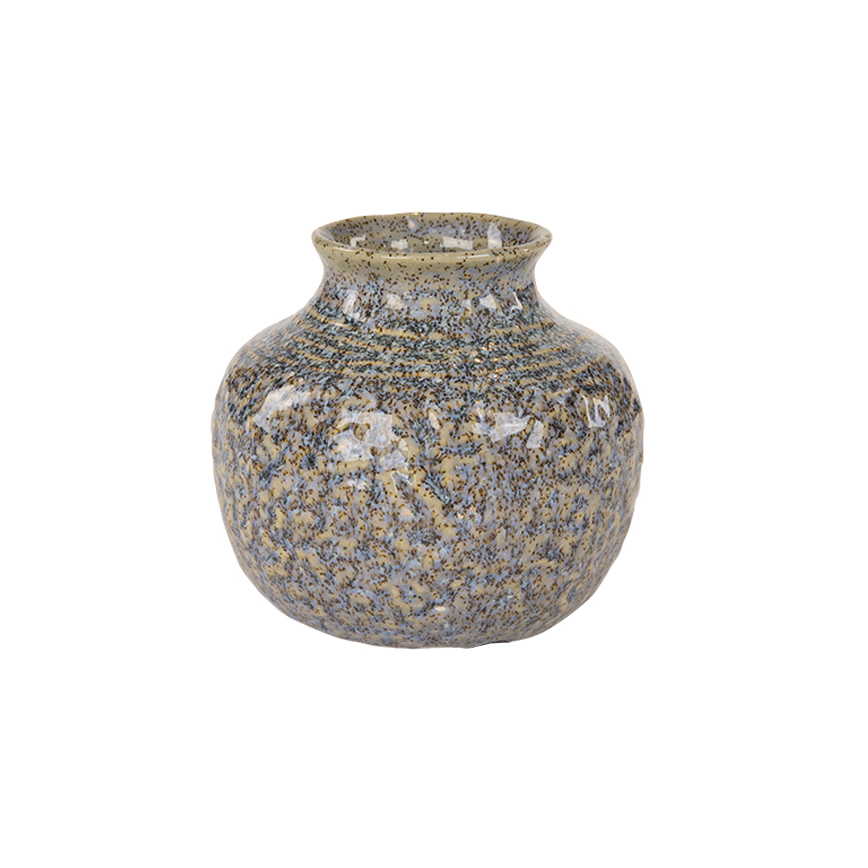KERAMIK VASE BLÅ Ø12CM KERAMIK VASE BLÅ Ø12CM