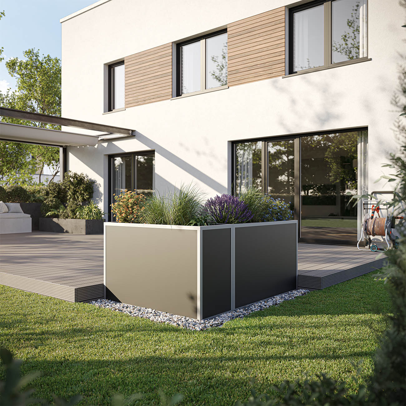 KGT 130 højbed i aluminium, 121 x 45 x 77 cm KGT 130 højbed i aluminium, 121 x 45 x 77 cm