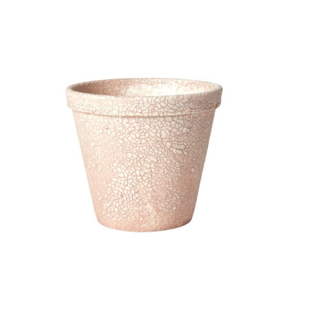 KRAKELERET POTTE OLD ROSE 13,5X12CM