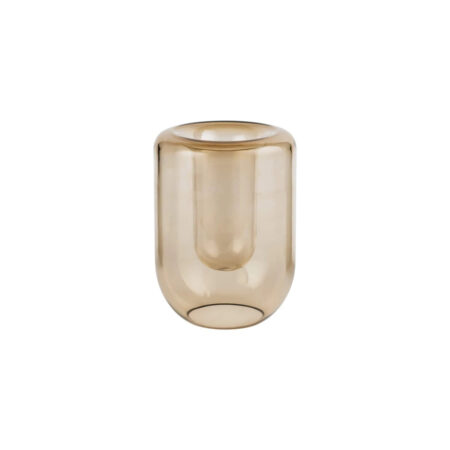 KRISTINA DAM STUDIO Opal vase, Large - brun topas glas (Ø14)