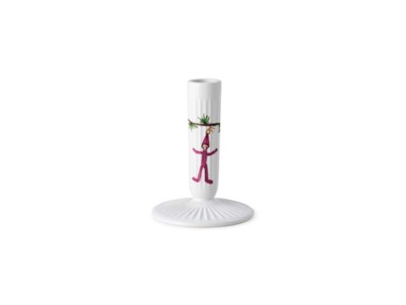 Kähler - Hammershøi Christmas Candlestick - Vase - White Decoration - H12 - H12 x Ø9.5 cm