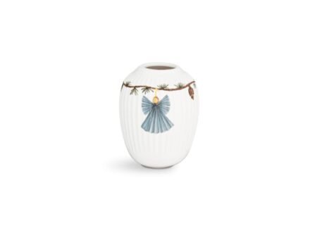 Kähler - Hammershøi Christmas Vase - Vase - White Decoration - Small - B8.5 x H10.5 x Ø8.5 cm