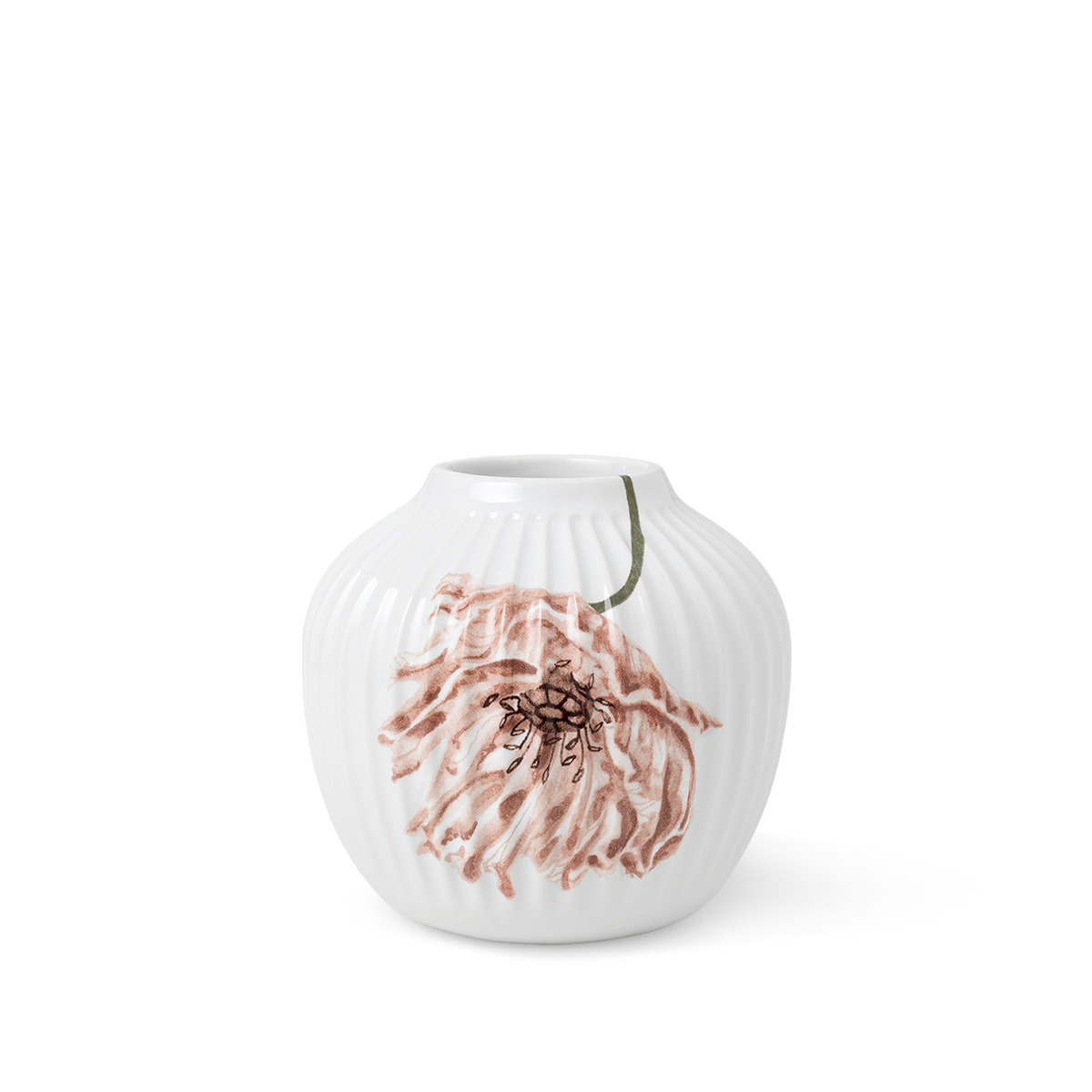 Kähler - Hammershøi Poppy Vase H13 cm hvid Kähler - Hammershøi Poppy Vase H13 cm hvid