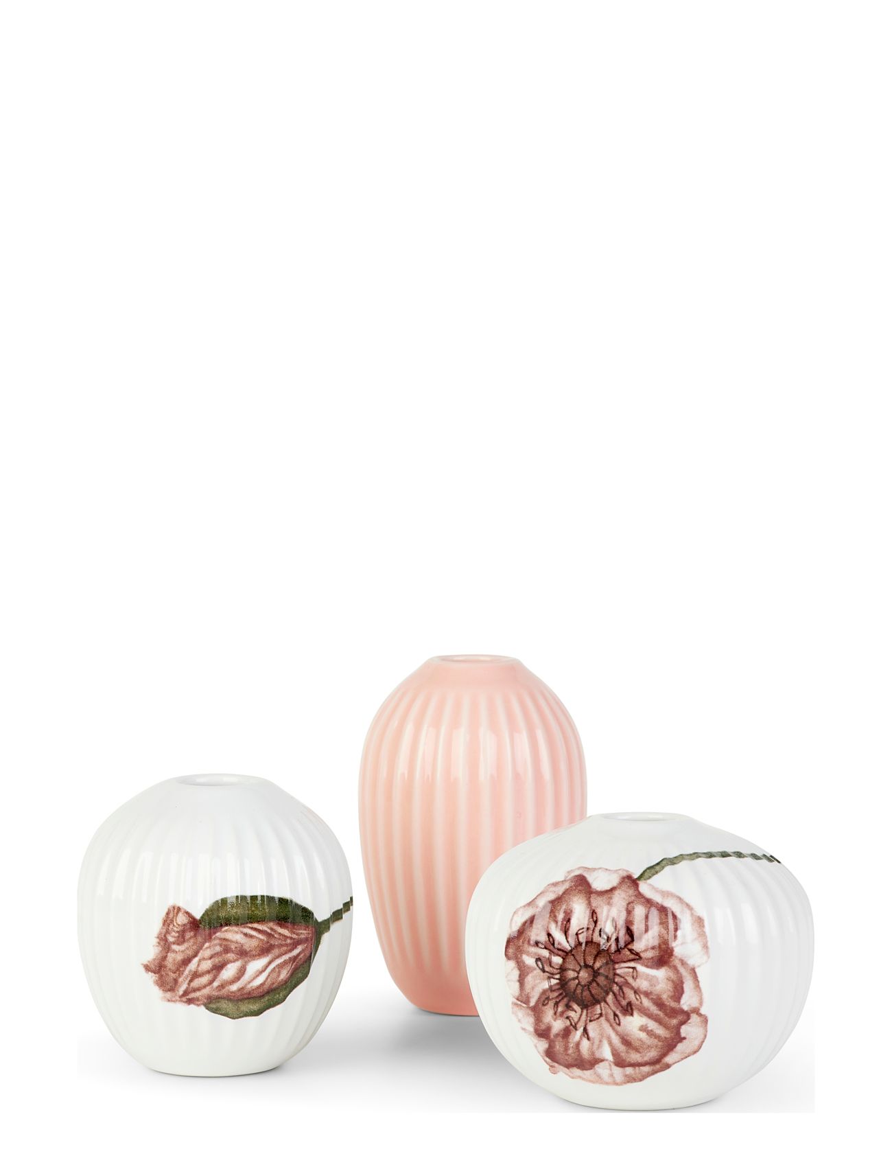 Kähler | Hammershøi Poppy Vase Miniature M. Deko 3 Stk. | ONE SIZE Kähler | Hammershøi Poppy Vase Miniature M. Deko 3 Stk. | ONE SIZE