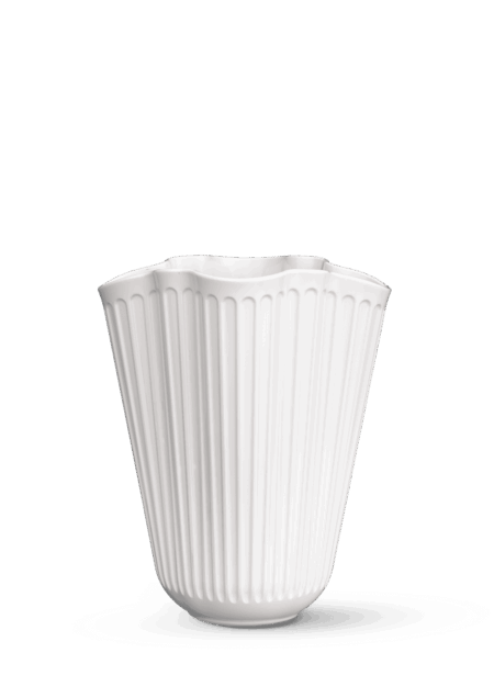Kähler - Hammershøi Unfold Vase H20.5 cm hvid