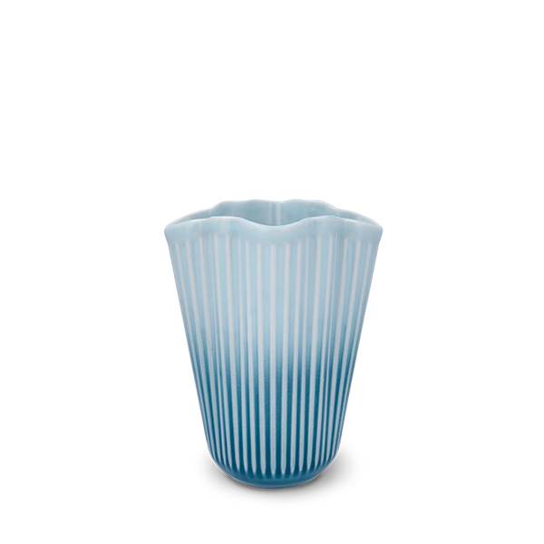 Kähler Hammershøi Unfold vase H20.5 cm - Blå Kähler Hammershøi Unfold vase H20.5 cm - Blå