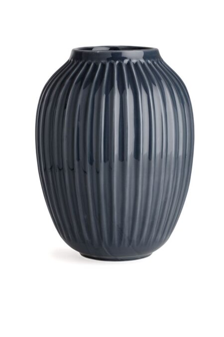 Kähler Hammershøi Vase H: 25,5 cm - Antracitgrå