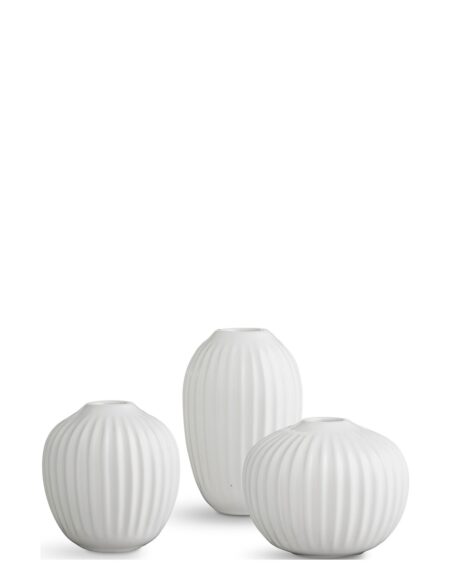 Kähler | Hammershøi Vase Miniature Hvid 3 Stk. | ONE SIZE