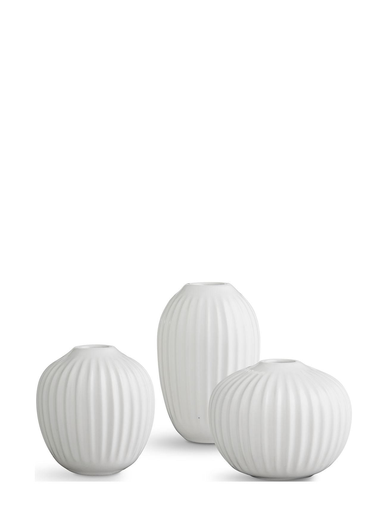Kähler | Hammershøi Vase Miniature Hvid 3 Stk. | ONE SIZE Kähler | Hammershøi Vase Miniature Hvid 3 Stk. | ONE SIZE