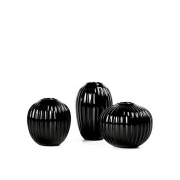 Kähler Hammershøi miniature vase 3 stk - Sort Kähler Hammershøi miniature vase 3 stk - Sort
