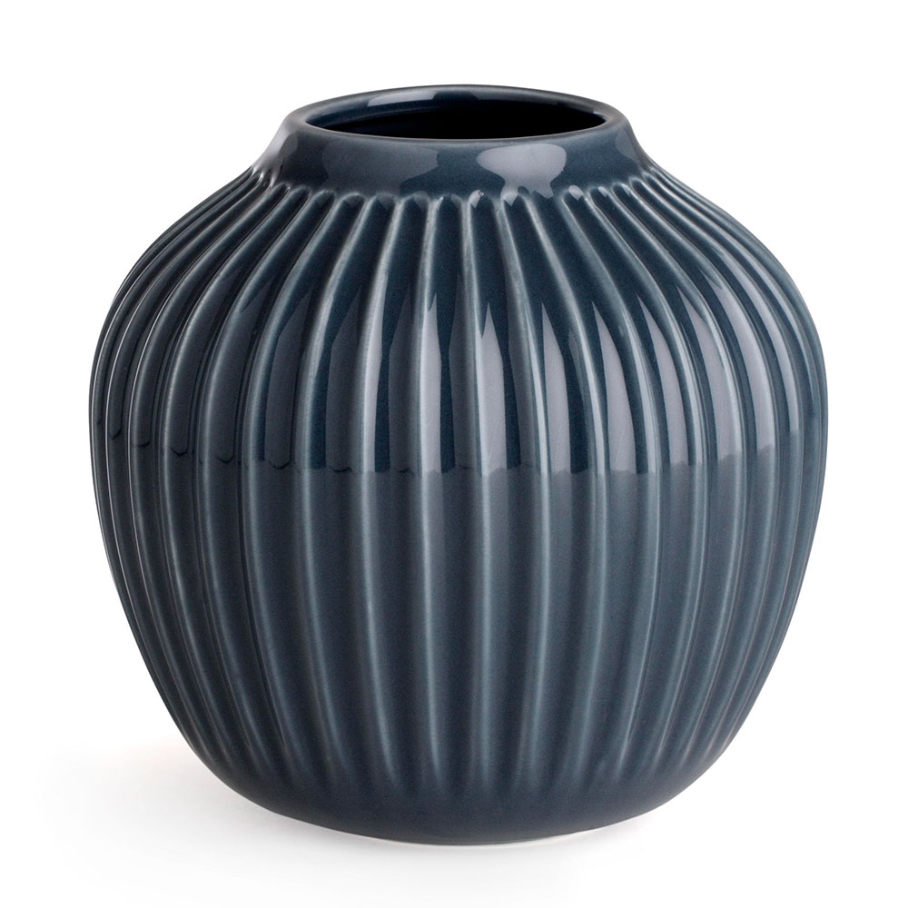 Kähler - Hammershøi vase, 12,5 cm, antracitgrå Kähler - Hammershøi vase, 12,5 cm, antracitgrå