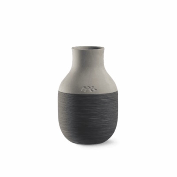 Kähler Omaggio Circulare Vase Antracitgrå - 12,5cm. Kähler Omaggio Circulare Vase Antracitgrå - 12,5cm.
