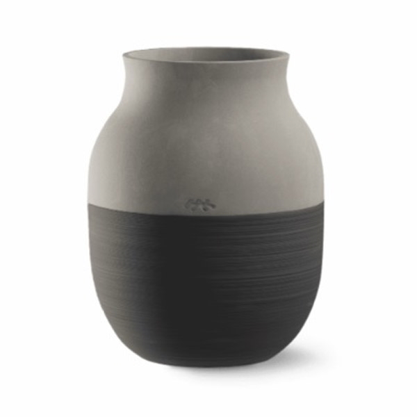 Kähler Omaggio Circulare Vase Antracitgrå - 20cm. Kähler Omaggio Circulare Vase Antracitgrå - 20cm.